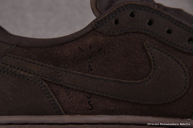 Official Maikesneakers Scott x Travis Velvet Brown Low Jordan 1 Air OG DM7866-202 0728